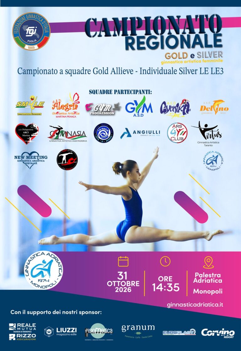 Campionato Regionale Gold e Silver - 31 Ottobre 2026
