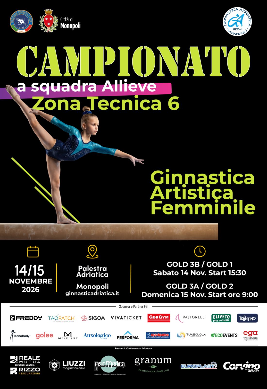 Campionato a Squadra Allieve - 14-15 Novembre 2026